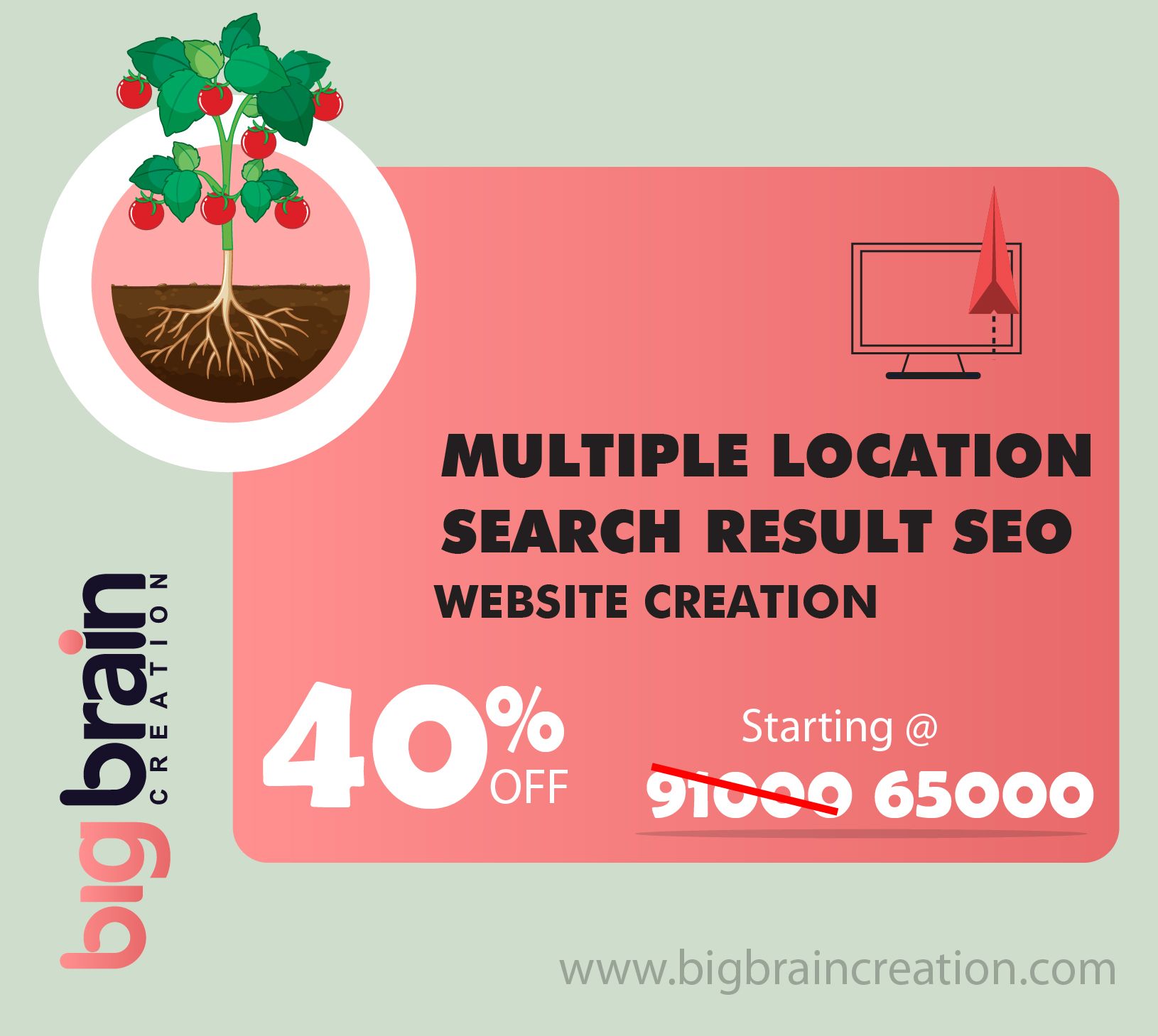 multiple location view website creation in kerala